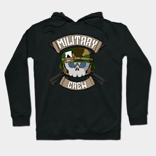 Military crew Jolly Roger pirate flag Hoodie